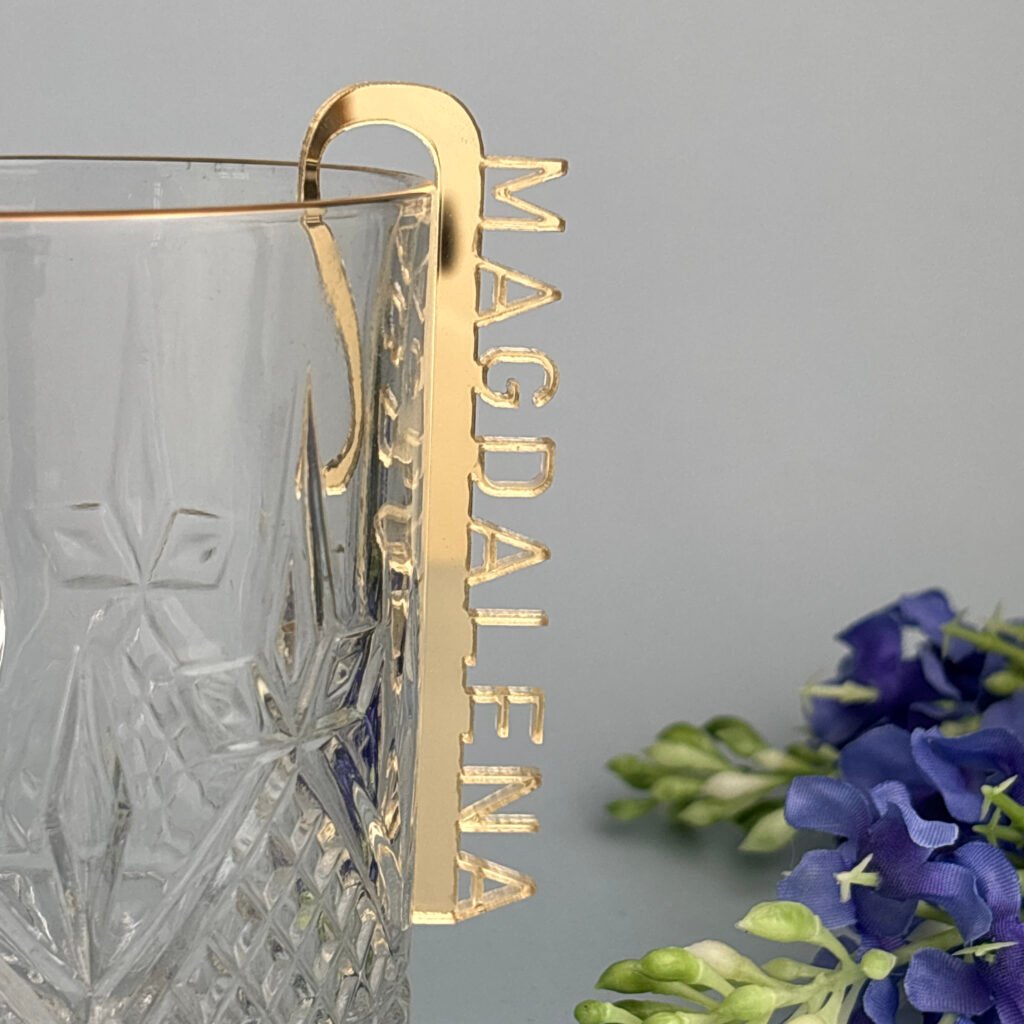 Glas-Clip Namensdeko