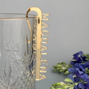 Glas-Clip Namensdeko