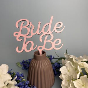 Caketopper Bride to be 'Barbie' Schriftart