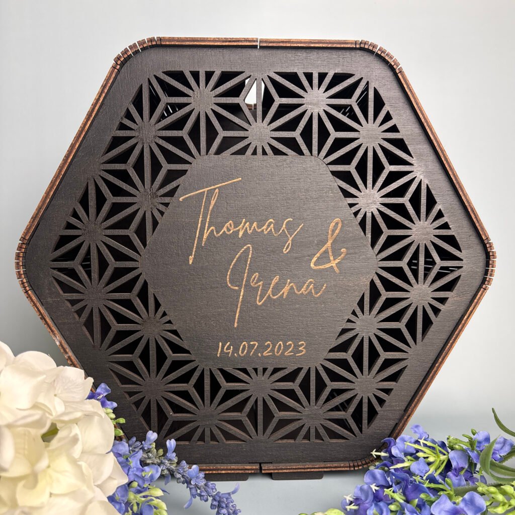 Kartenbox Hexagon