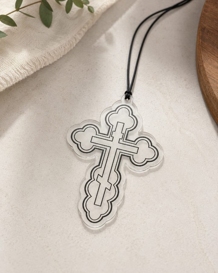 Innenspiegelanhänger  Orthodoxes Kreuz