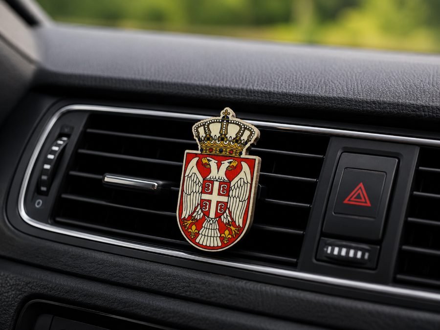 CarClip Serbien Wappen