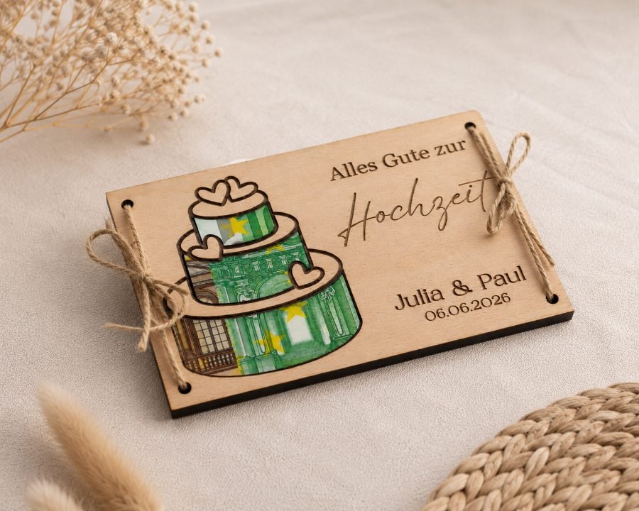 Geldgeschenk Hochzeit Personalisierbar