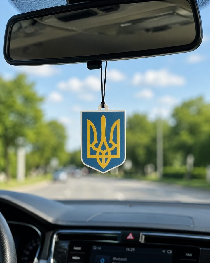 Innenspiegelanhänger Ukraine Wappen